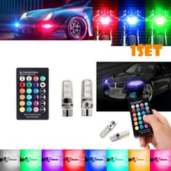 چراغ خودرو مولتی کالر ریموت دار مدل LED بسته 2 عددی